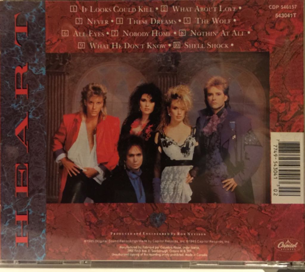 Heart - Heart (12” - 39) music collectible [Barcode 777495430413] - Main Image 2