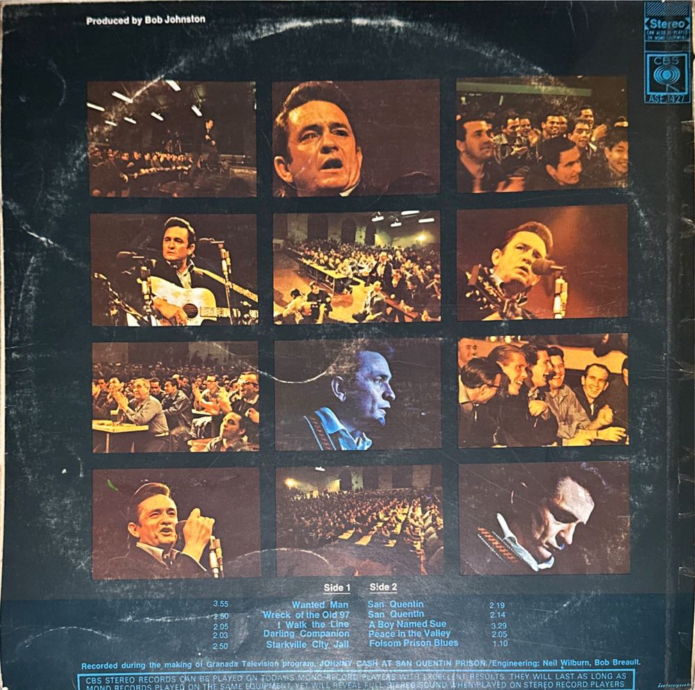 At San Quentin - Cash, Johnny (12”) music collectible - Main Image 2