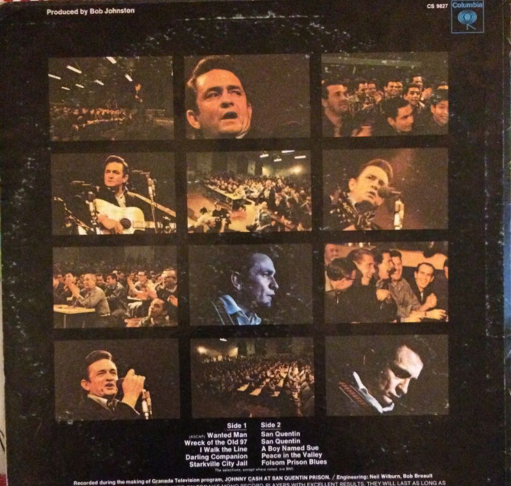 Johnny Cash At San Quentin - Cash, Johnny (12”) music collectible - Main Image 2