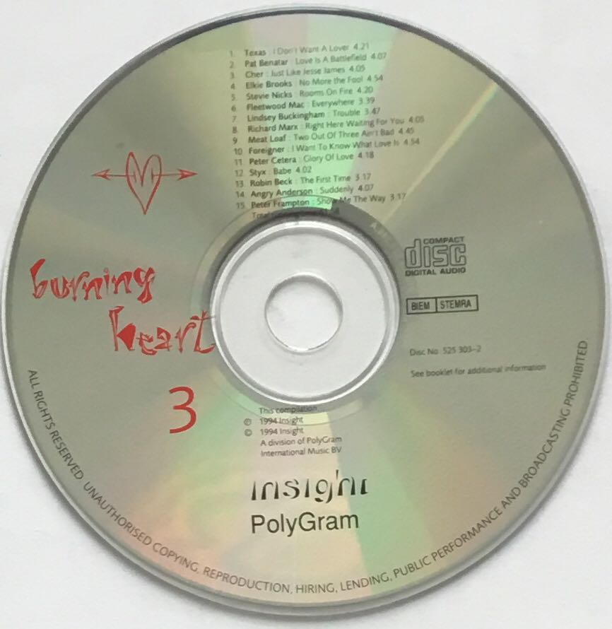 Burning Heart CD2 - Verzamel Alg (CD - 125) music collectible - Main Image 4