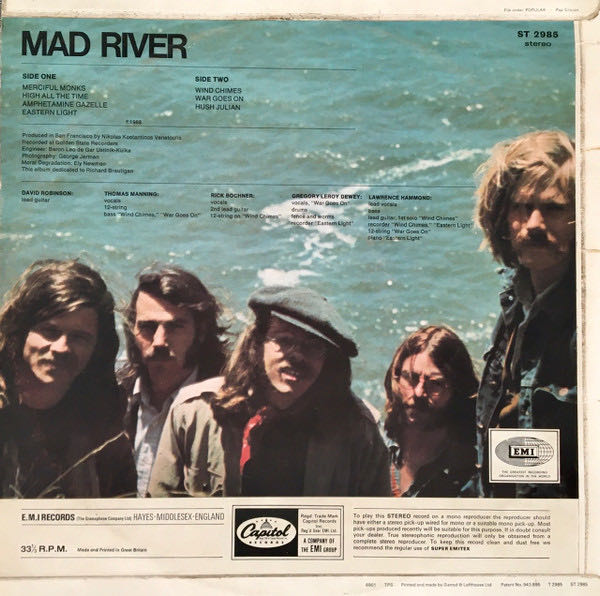 Mad River - Mad River (12”) music collectible - Main Image 2