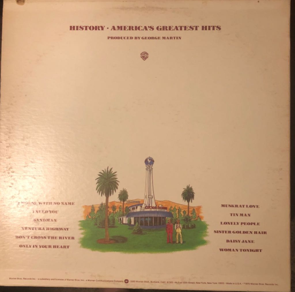 Greatest Hits History - America (12”) music collectible - Main Image 2