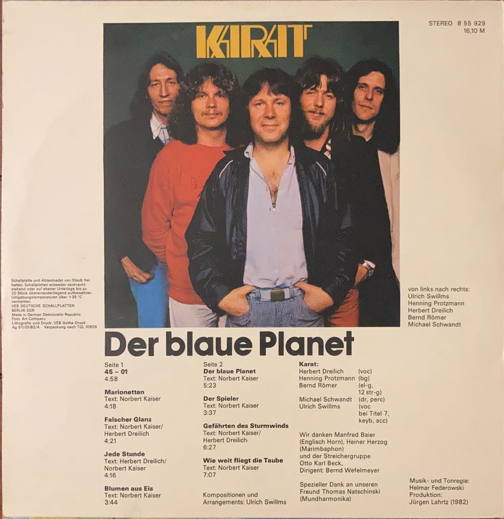 Der Blaue Planat - Karat (12”) music collectible - Main Image 2