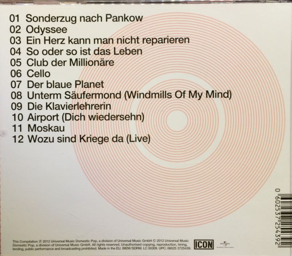 Udo Lindenberg - Udo Lindenberg (CD) music collectible [Barcode 602537254392] - Main Image 2