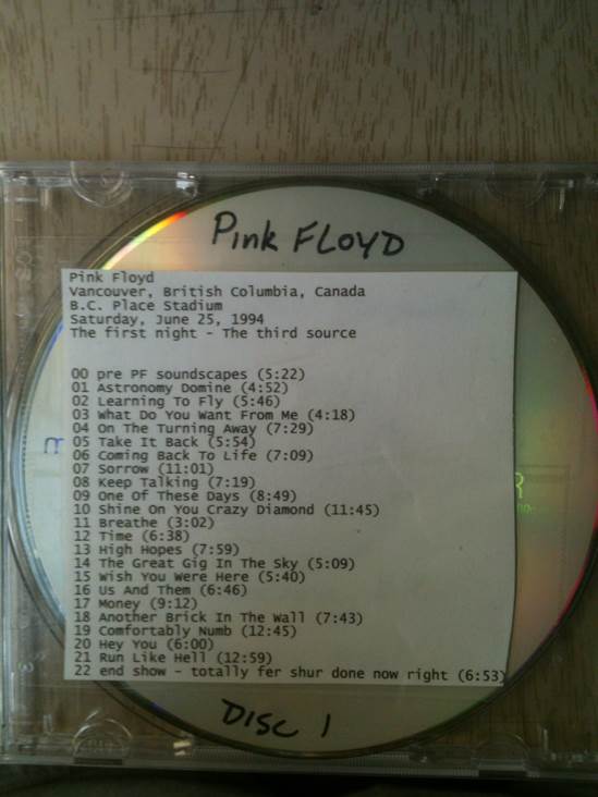 B.C. Place Stadium - Pink Floyd (CD) music collectible - Main Image 1