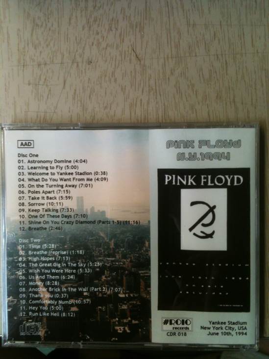 N.Y. 1994 - Pink Floyd (CD) music collectible - Main Image 2