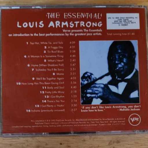 The Essential Louis Armstrong - Louis Armstrong (CD) music collectible - Main Image 2