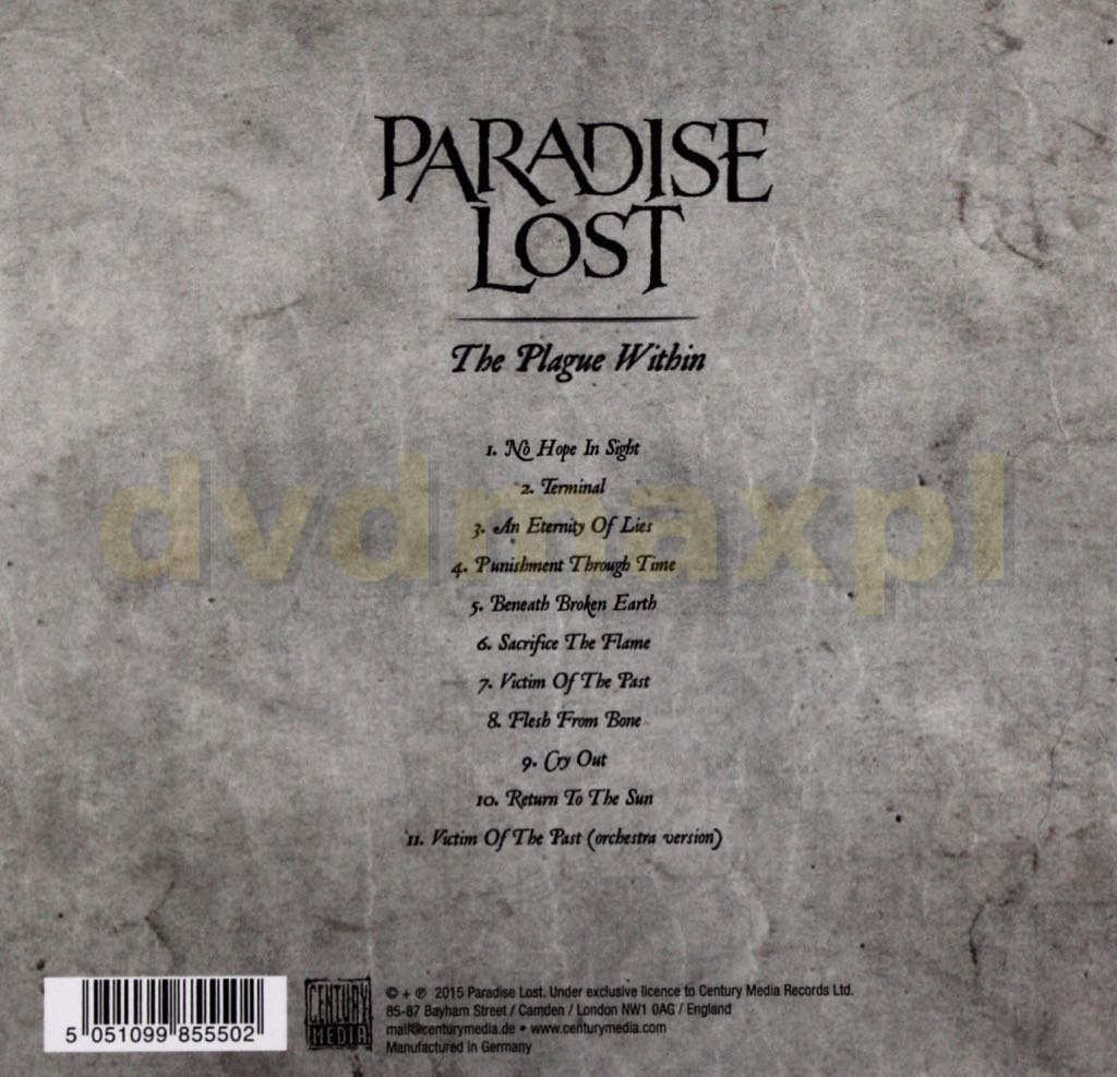 Paradise Lost - Paradise Lost (CD - 50) music collectible [Barcode 076732628928] - Main Image 2