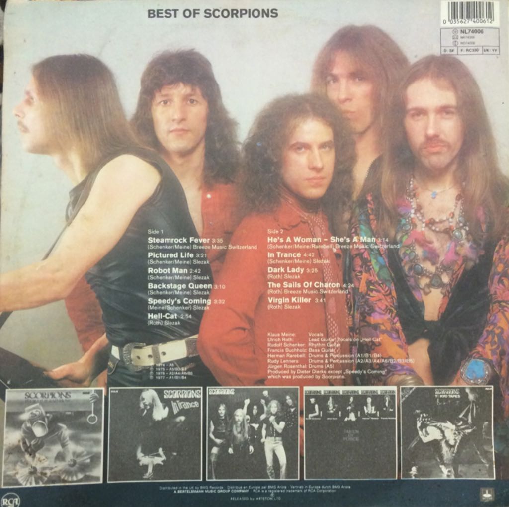 Best Of - Scorpions (12”) music collectible - Main Image 2
