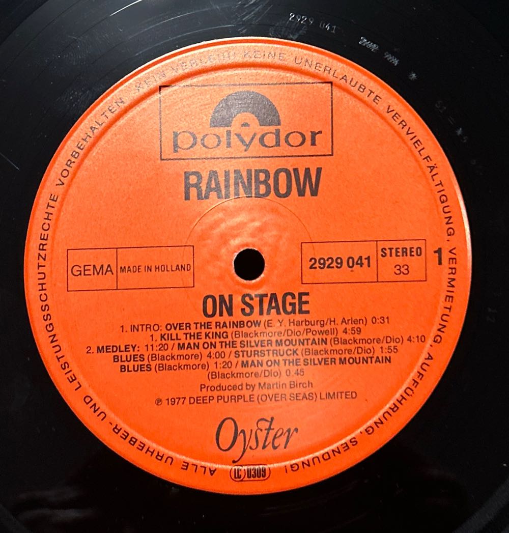 On Stage - Rainbow (12”) music collectible [Barcode 803341325685] - Main Image 4