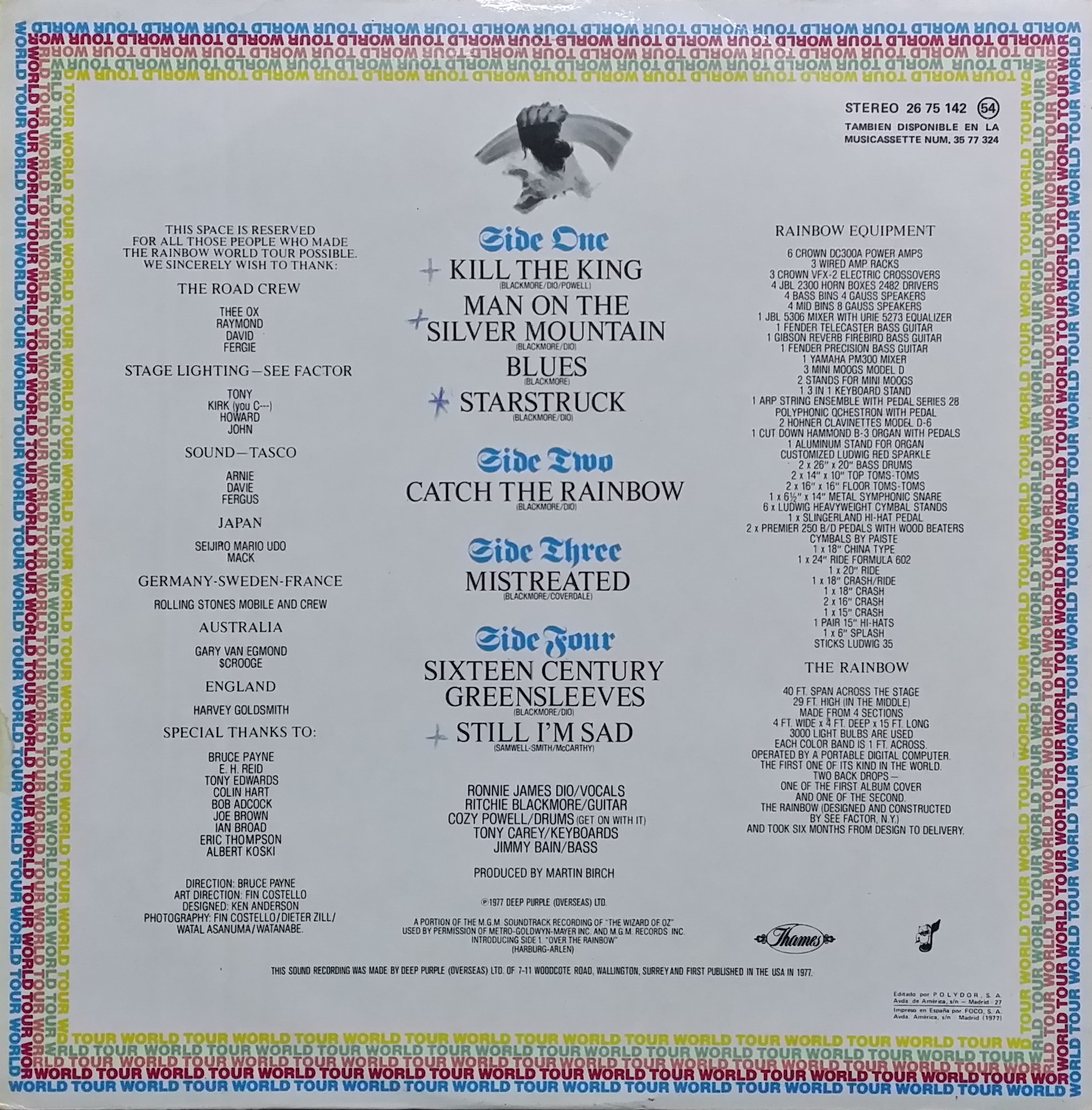 On Stage - Rainbow (12” - 64) music collectible - Main Image 2