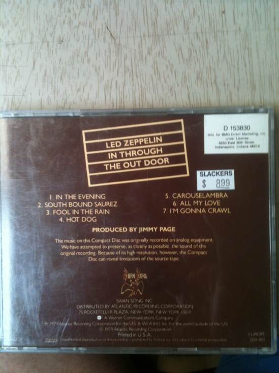 In Through The Out Door - Led Zeppelin (12”) music collectible - Main Image 2