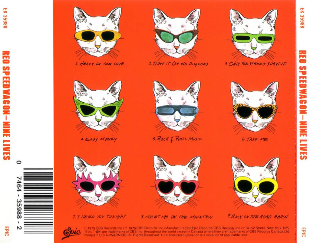 Nine Lives - REO Speedwagon (CD) music collectible [Barcode 886972493626] - Main Image 2