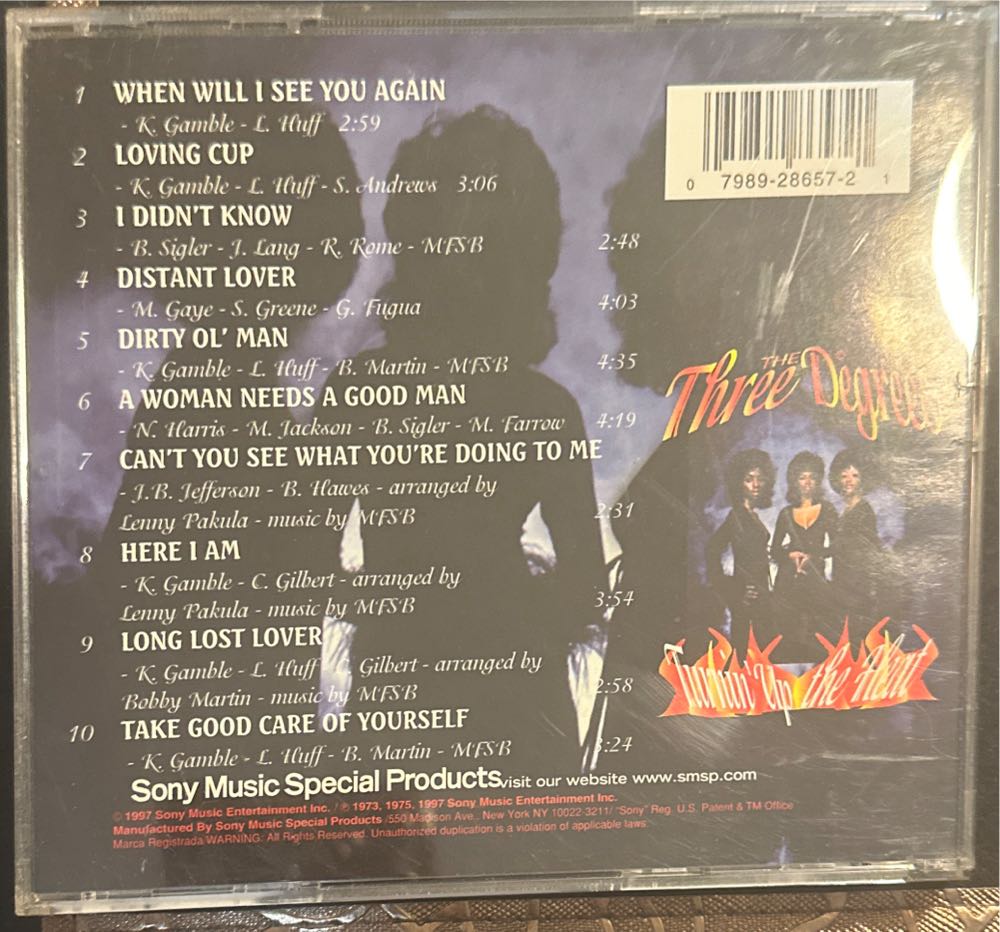 Turnin Up The Heat - Three Degrees (CD) music collectible [Barcode 079892865721] - Main Image 2