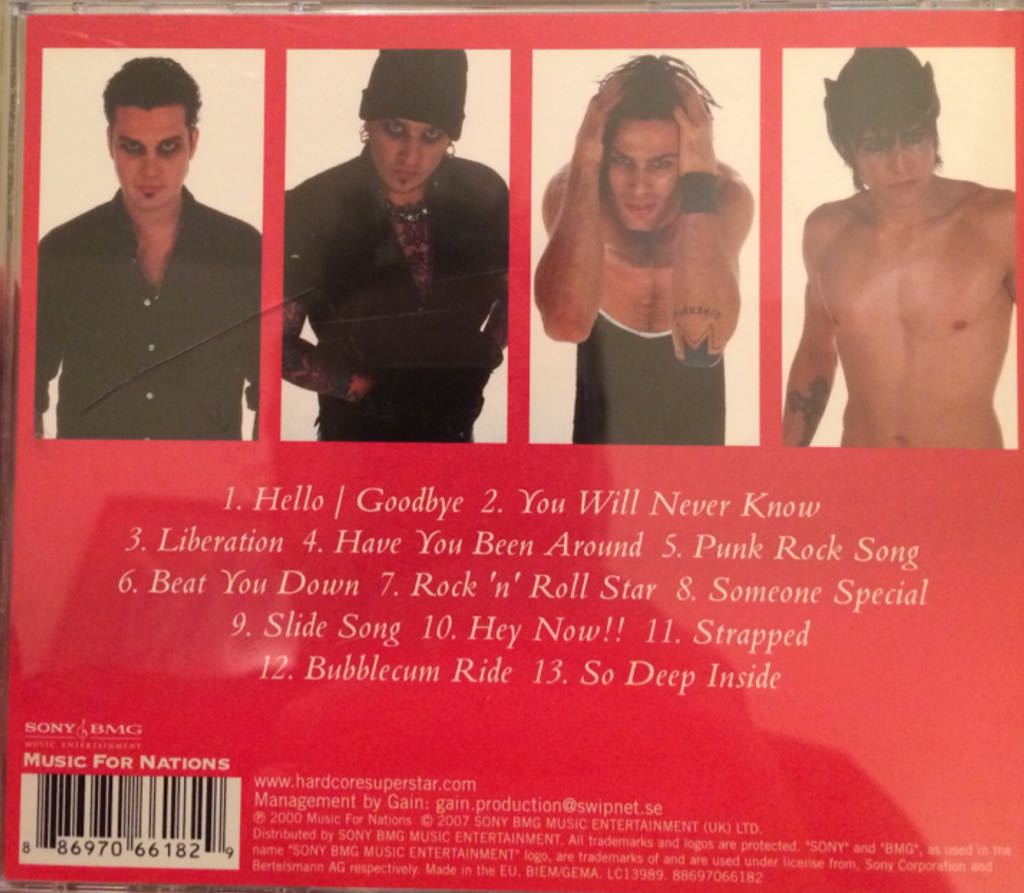 Bad Sneakers and a Pina Colada - Hardcore Superstar (CD) music collectible [Barcode 886970661829] - Main Image 2