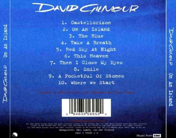 On An Island - David Gilmour (CD - 52) music collectible - Main Image 2