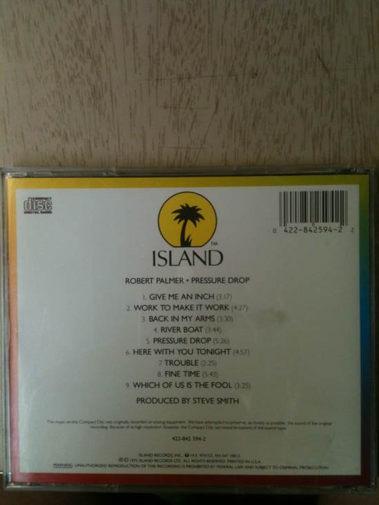 Pressure Drop - Robert Palmer (CD) music collectible - Main Image 2