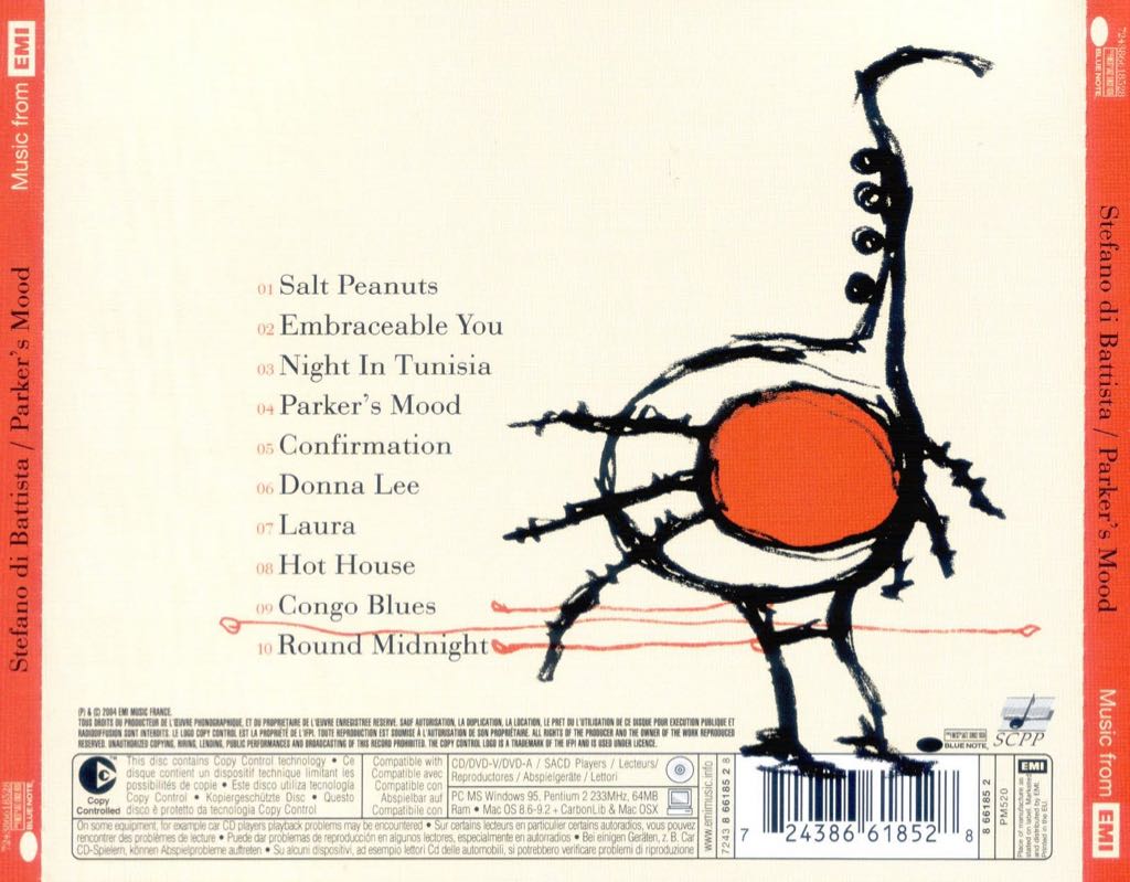 Parkers Mood - Stefano Di Battista (CD - 52) music collectible [Barcode 724386618528] - Main Image 2