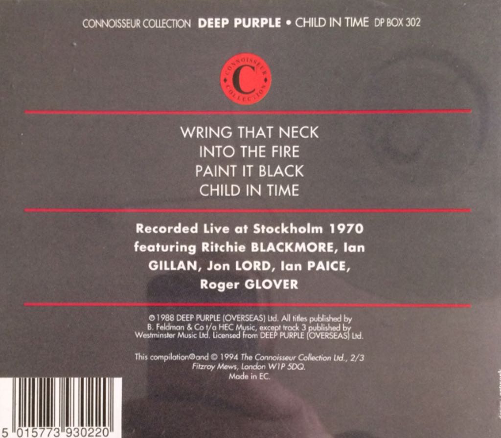 Child In Time - Deep Purple music collectible [Barcode 5015773930220] - Main Image 2