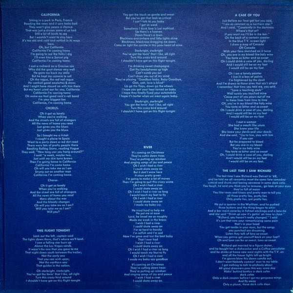 Blue - Mitchell Joni (12”) music collectible - Main Image 3