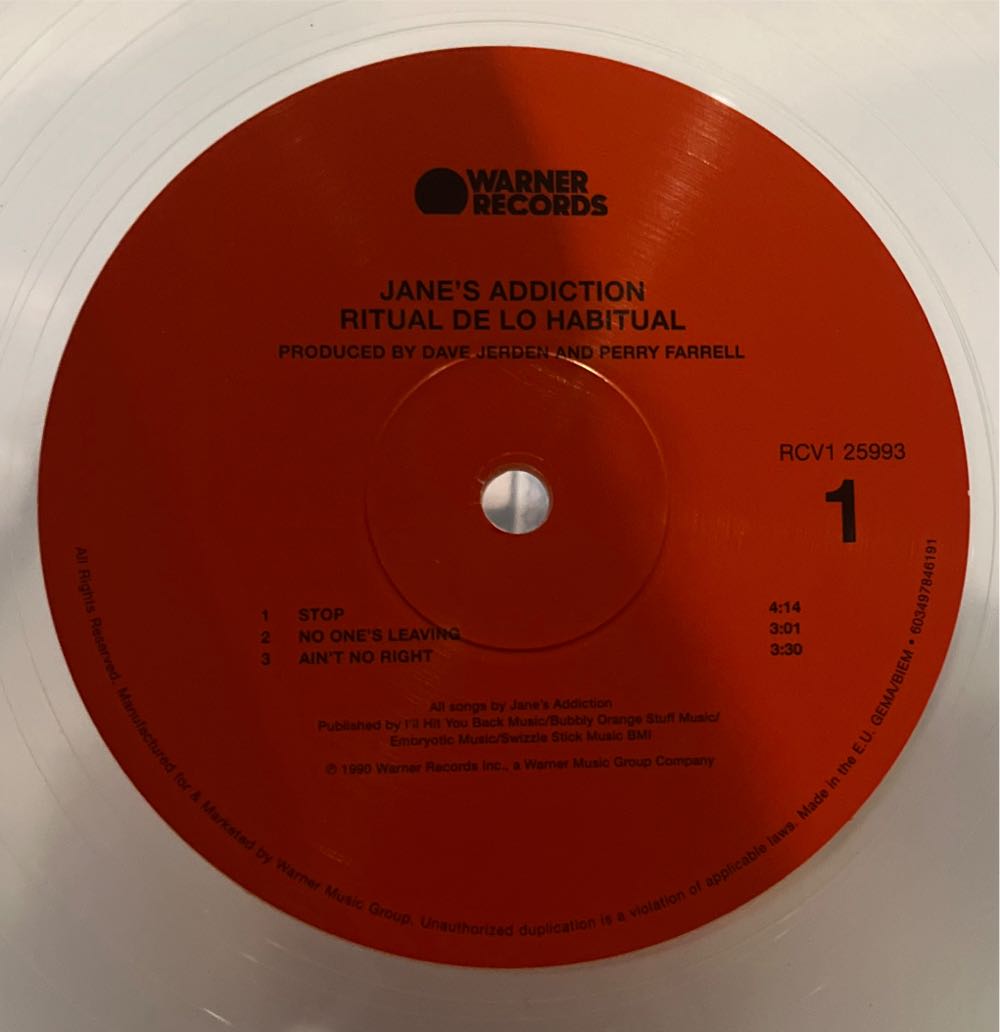 Ritual De Lo Habitual - Jane’s Addiction (12”) music collectible - Main Image 3