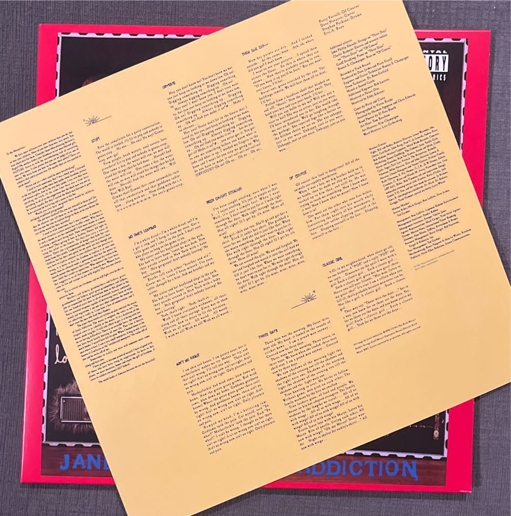 Ritual De Lo Habitual - Jane’s Addiction (12”) music collectible - Main Image 4