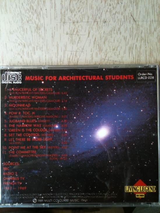 Music For Architectural Students - Pink Floyd (CD) music collectible - Main Image 2