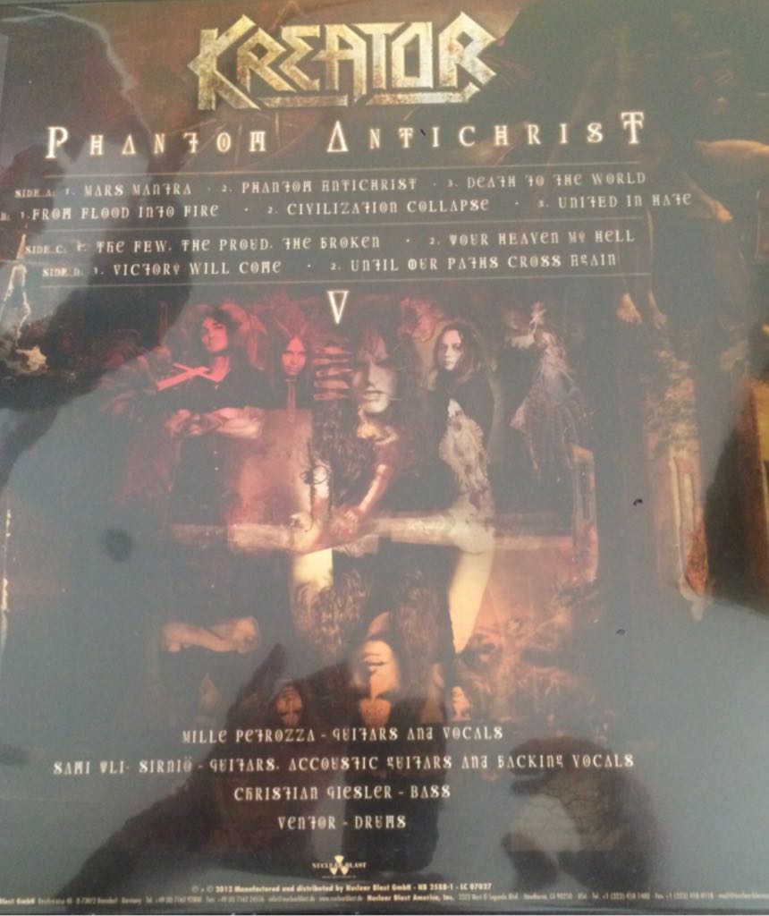 Phantom Antichrist - Kreator (12” - 45) music collectible [Barcode 727361258818] - Main Image 2