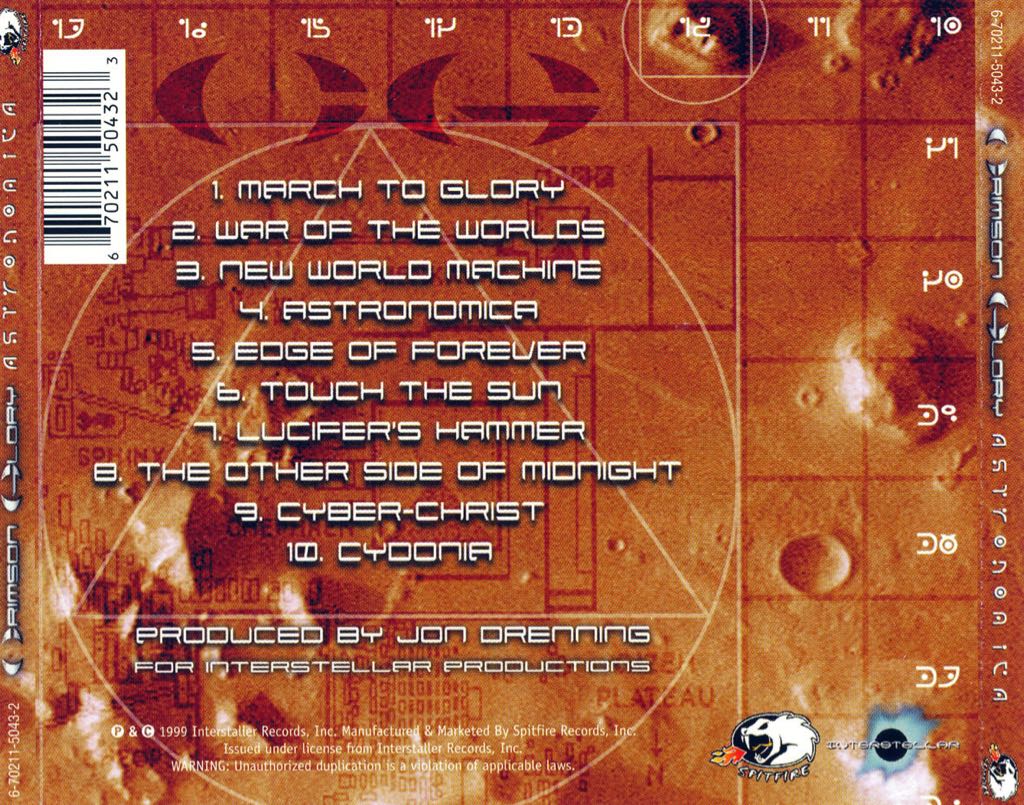 Astronomica - Crimson Glory (CD) music collectible [Barcode 3596971523527] - Main Image 2