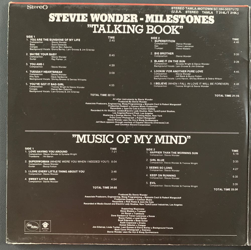 Talking Book - Wonder, Stevie (CD) music collectible [Barcode 601215757927] - Main Image 2