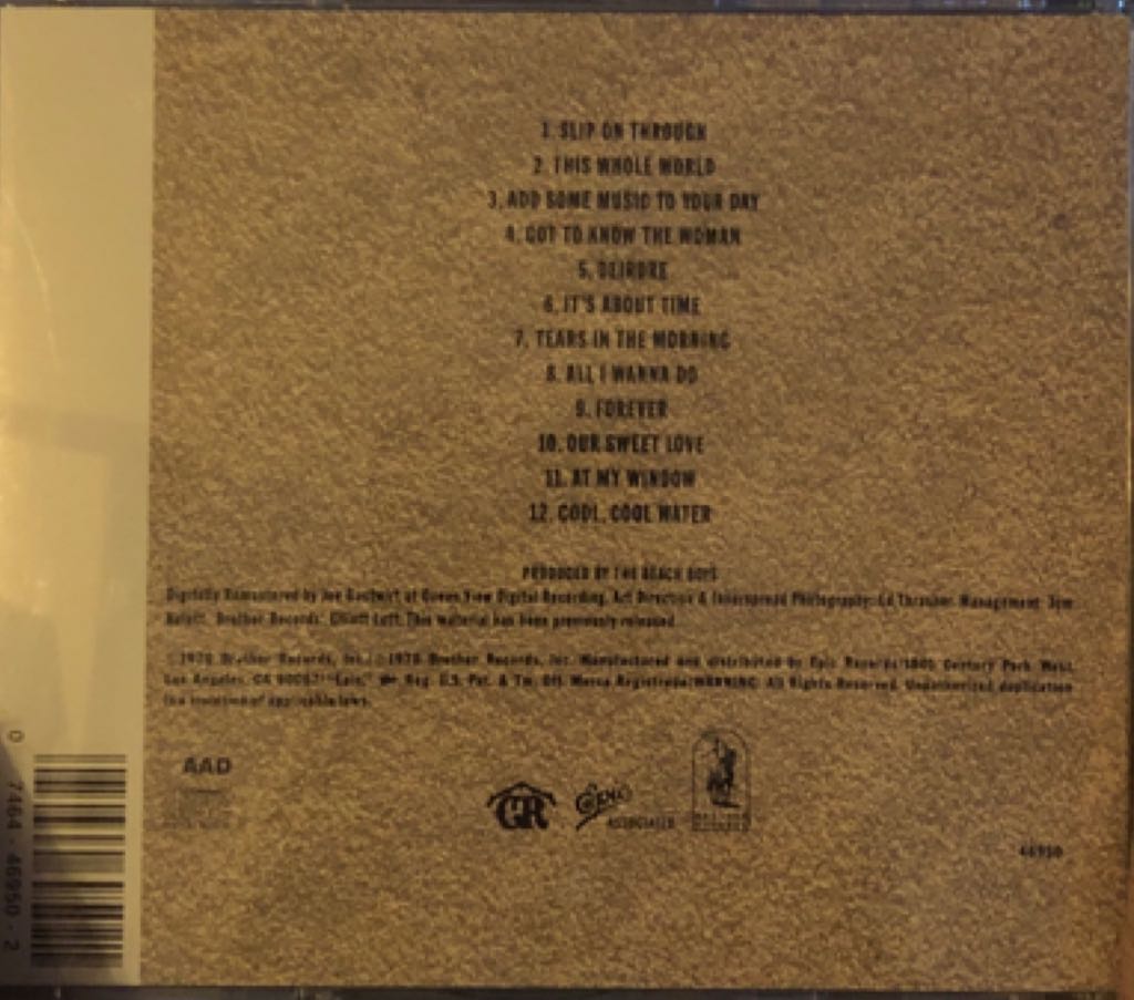 Sunflower - Beach Boys, The (CD - 36) music collectible [Barcode 074644695021] - Main Image 2