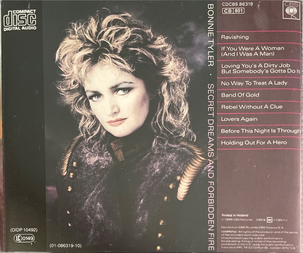 Secret Dreams And Forbidden Fire - Bonnie Tyler (CD) music collectible - Main Image 2