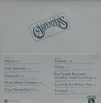 Horizon - Carpenters (CD - 34) music collectible [Barcode 4988005572387] - Main Image 2