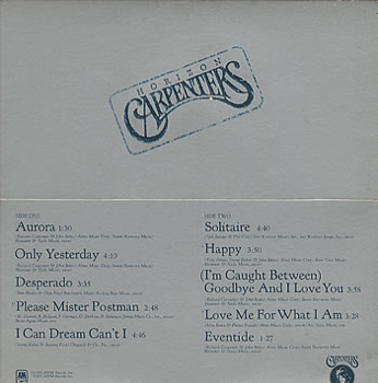 Horizon - Carpenters (12” - 32) music collectible - Main Image 2