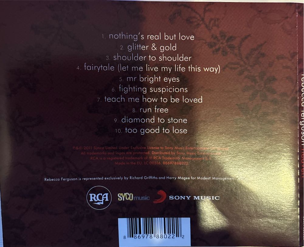 Heaven - Rebecca Furguson (CD) music collectible [Barcode 886978880222] - Main Image 2