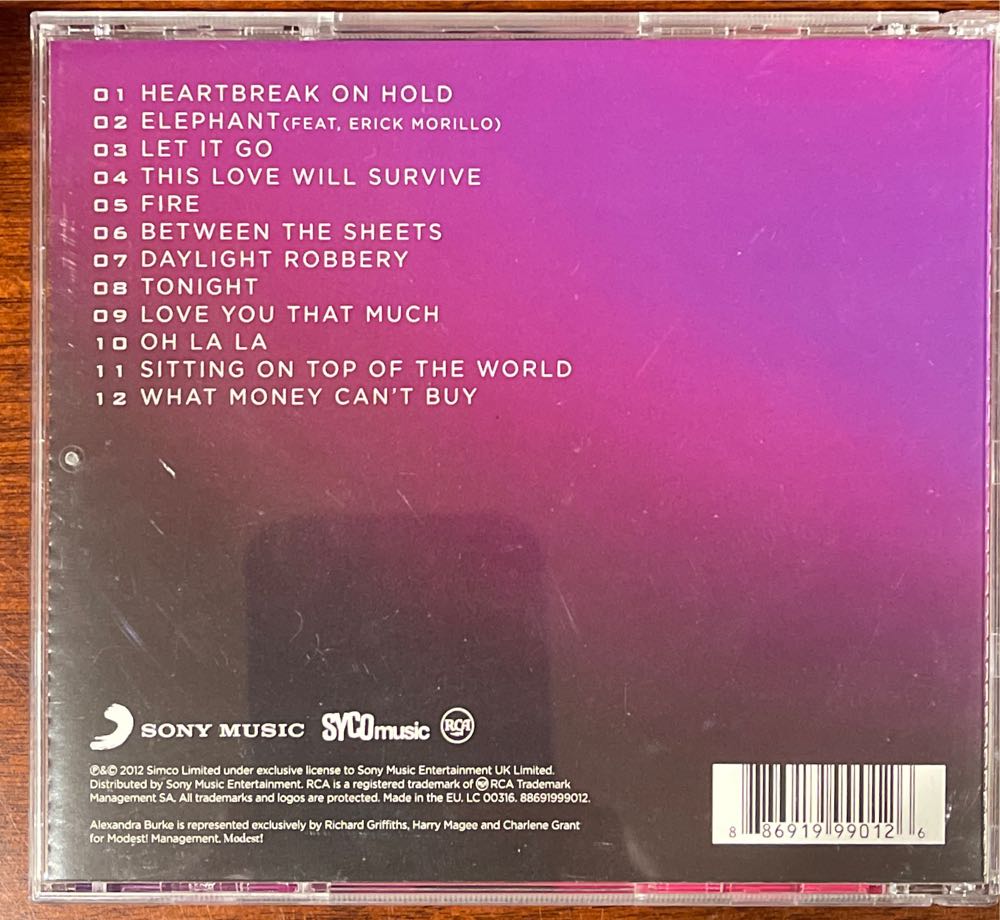 Heartbreak On Hold - Alexandra Burke (CD) music collectible [Barcode 886919990126] - Main Image 2