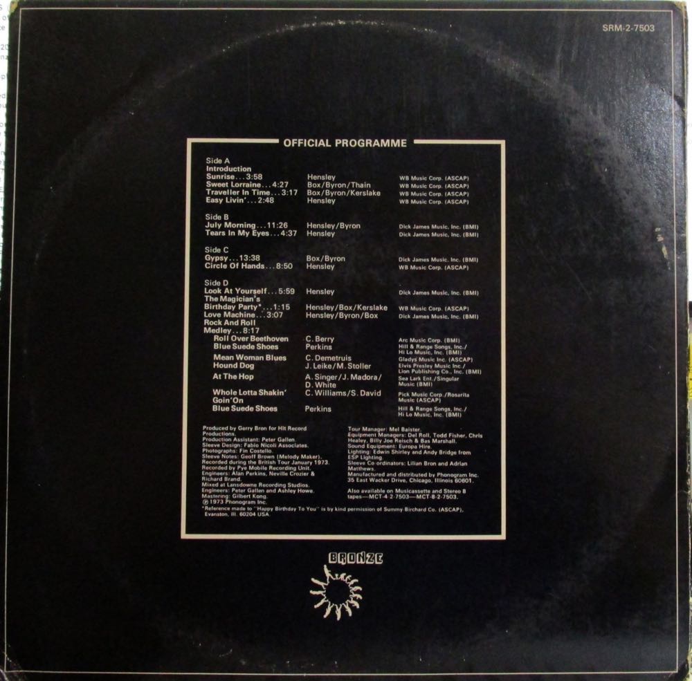 Live - Uriah Heep (12”) music collectible [Barcode 4007193536084] - Main Image 2