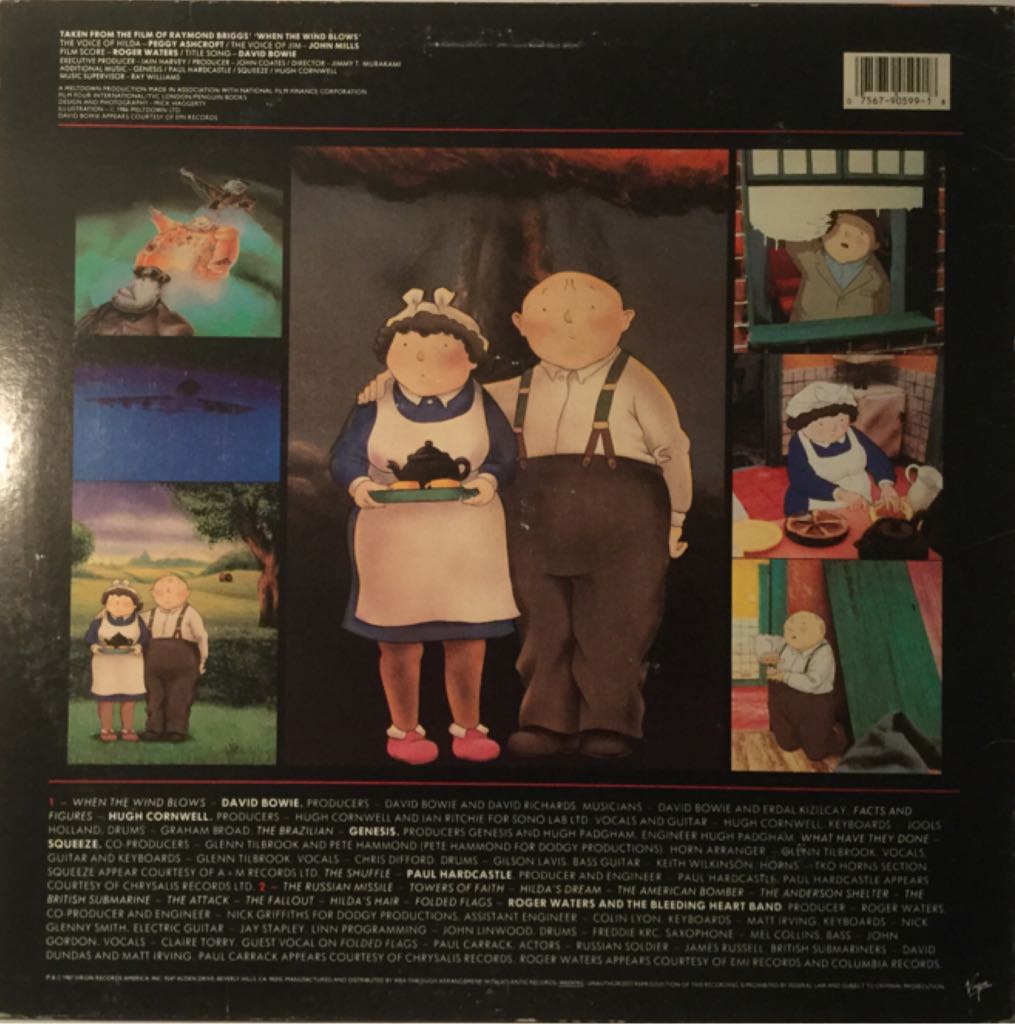 When The Wind Blows - Soundtrack (12”) music collectible [Barcode 075679059918] - Main Image 2