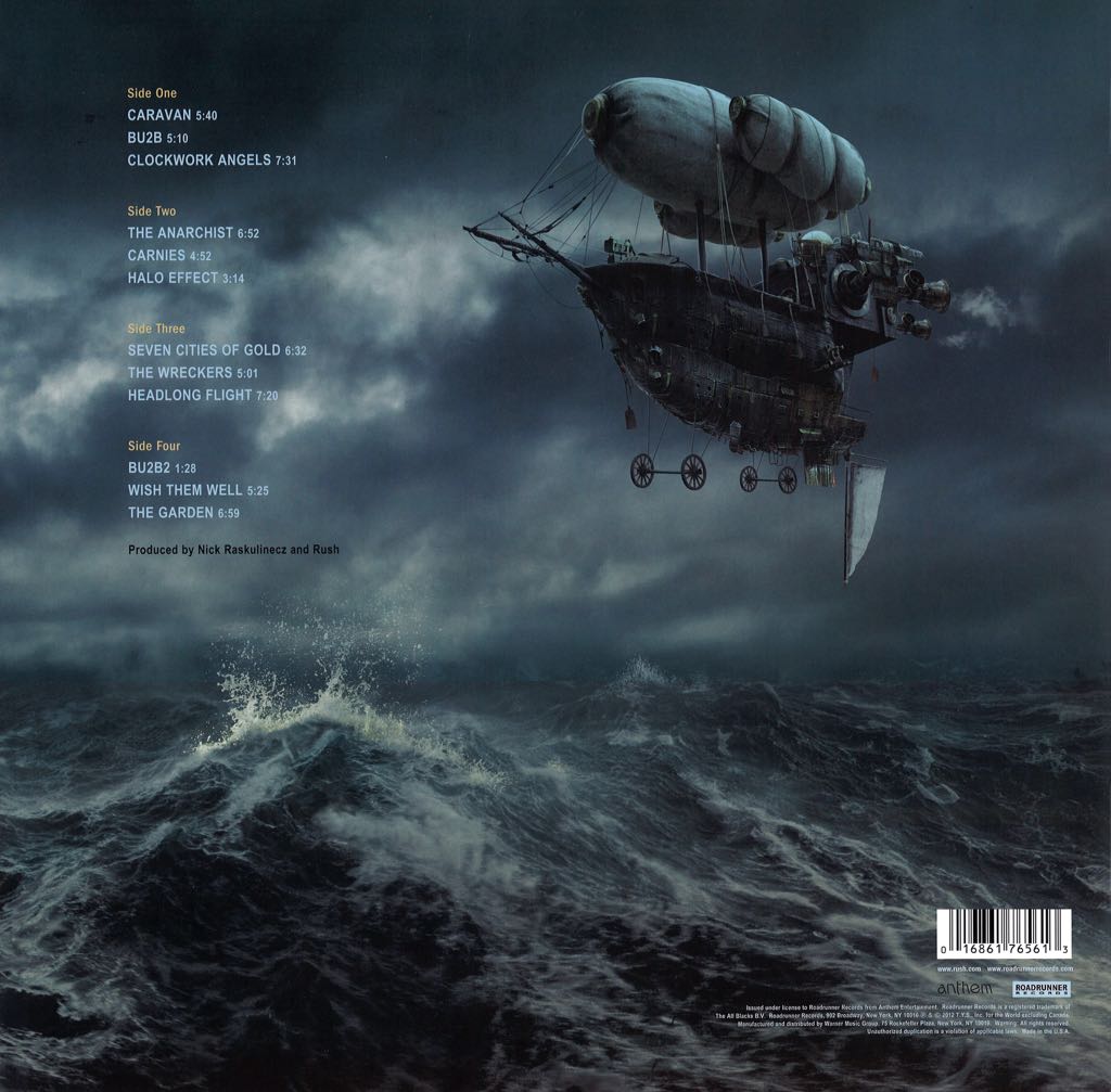 Clockwork Angels - Rush (12” - 6604) music collectible [Barcode 016861765613] - Main Image 2