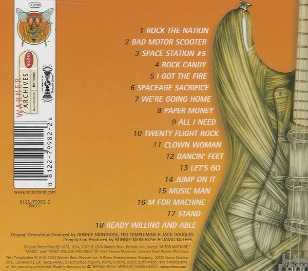 Montrose The Very Best Of Montrose - Montrose (CD) music collectible [Barcode 081227998226] - Main Image 4