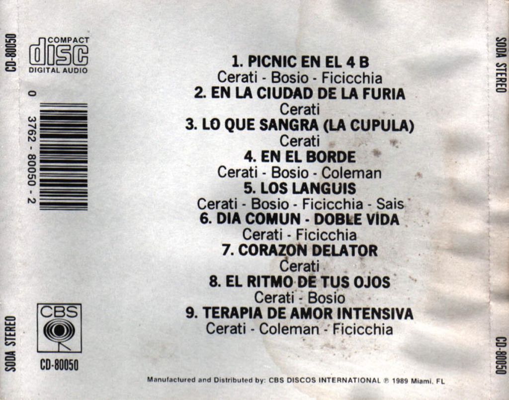 Doble Vida - Soda Stereo music collectible - Main Image 2