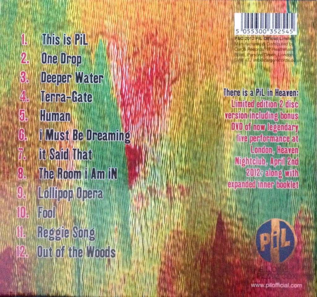 This Is PiL - Public Image Ltd. (CD - 64) music collectible [Barcode 5055300336392] - Main Image 2