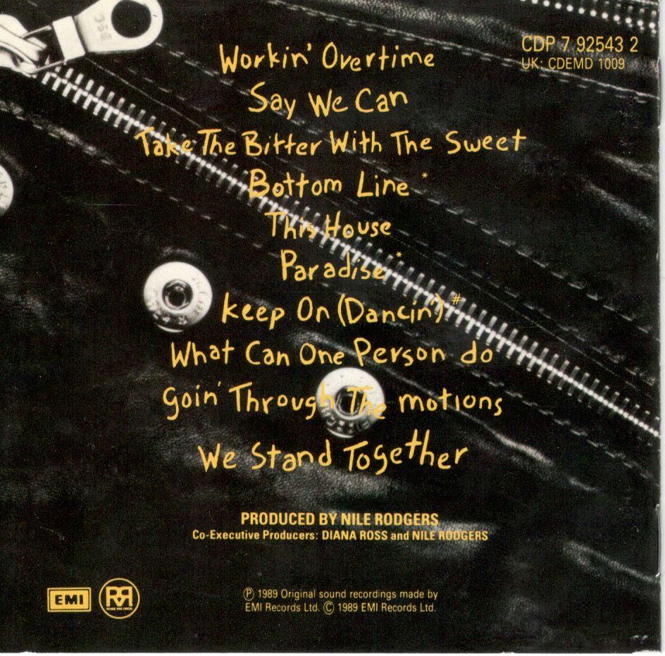 Diana Ross - Workin’ Overtime - Diana Ross (12”) music collectible [Barcode 077779254316] - Main Image 2