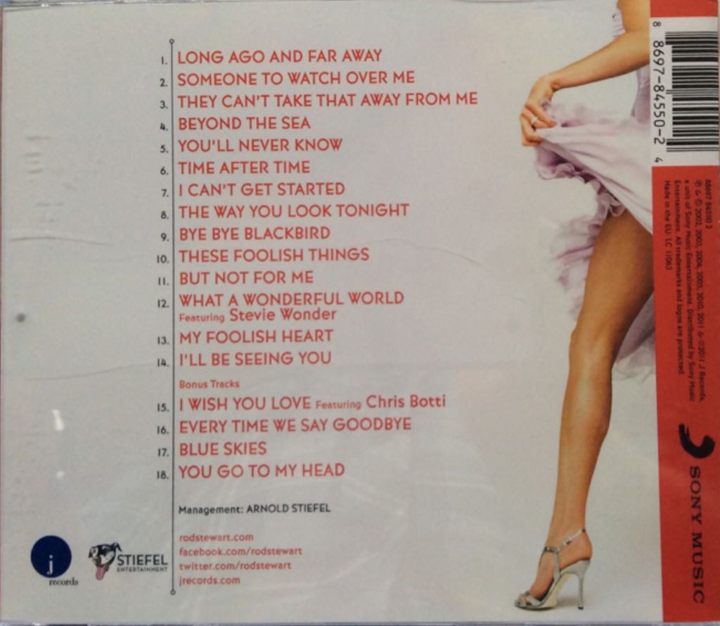 The Best Of... The Great American Songbook - Rod Stewart (CD) music collectible [Barcode 886978455024] - Main Image 2