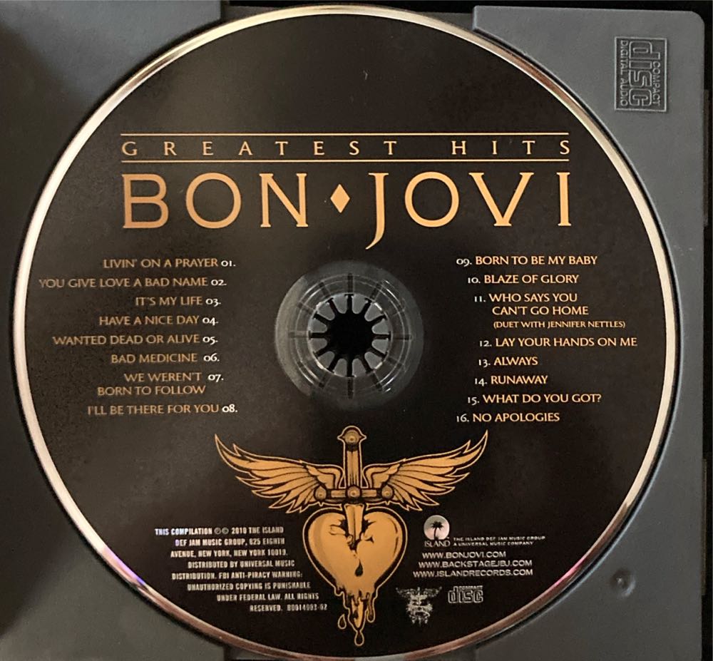 Greatest Hits - Bon Jovi (CD - 83) music collectible [Barcode 602527517001] - Main Image 4