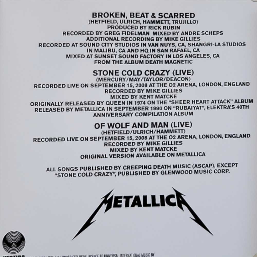 Broken, Beat and Scarred (Disc 2) - Metallica (CD - 19) music collectible [Barcode 602527022284] - Main Image 2
