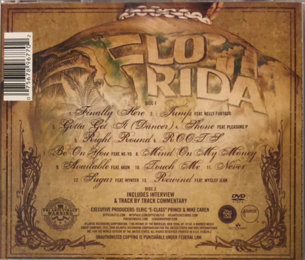 R.O.O.T.S. - Flo Rida (CD) music collectible [Barcode 075678967702] - Main Image 2