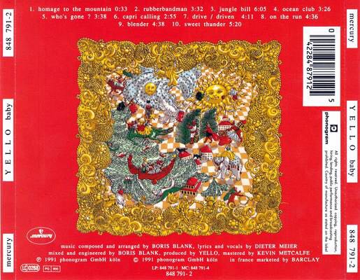 Baby - Yello (CD - 39) music collectible [Barcode 042284879125] - Main Image 2