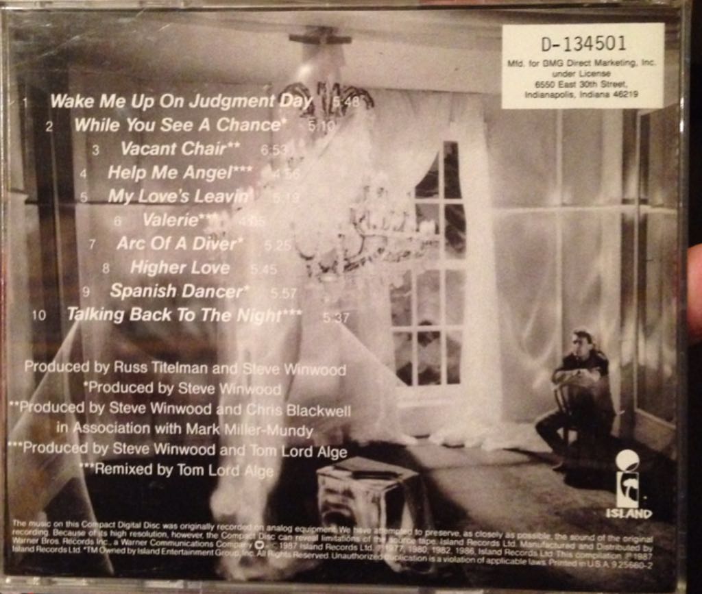 Chronicles - Winwood, Steve (CD) music collectible [Barcode 5014474308802] - Main Image 2