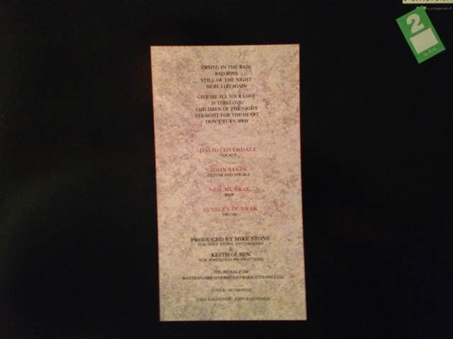 Whitesnake - Whitesnake (12” - 5304) music collectible [Barcode 5099924073714] - Main Image 2